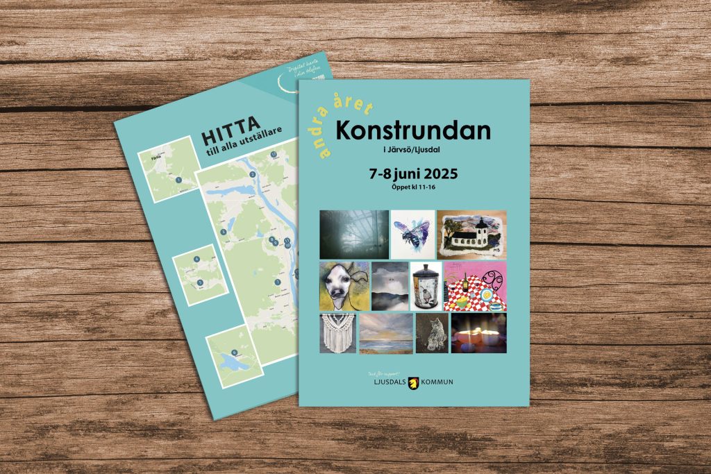 Järvsö Konstförening folder konstrundan 2025